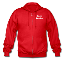Load image into Gallery viewer, Pack Leader Adult Zip Hoodie (Red or Black) - red