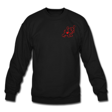 Load image into Gallery viewer, 'I fucking love dogs' Crewneck Sweatshirt (Black or Gray) - black